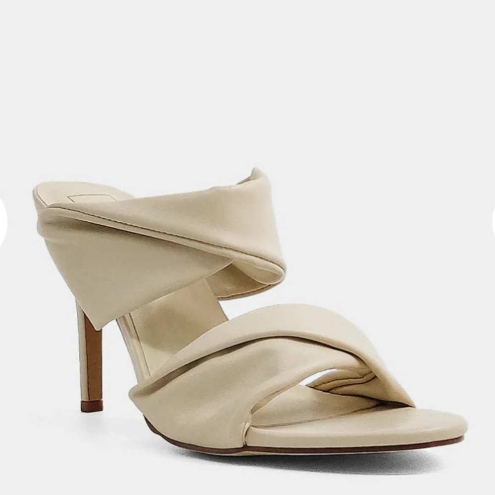 Shu Shop FABRIZIA Twist Heels|Color-Bone| Women's Size 7.5| New W Box